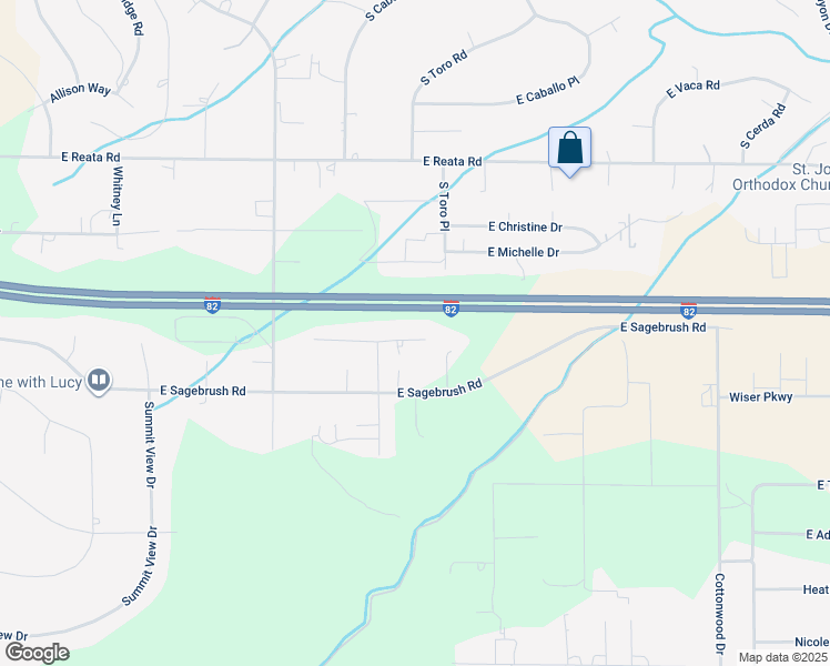 map of restaurants, bars, coffee shops, grocery stores, and more near 10408 South 952 Pr Southeast in Kennewick