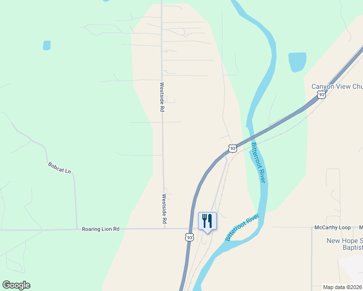 map of restaurants, bars, coffee shops, grocery stores, and more near 932 Westside Road in Hamilton