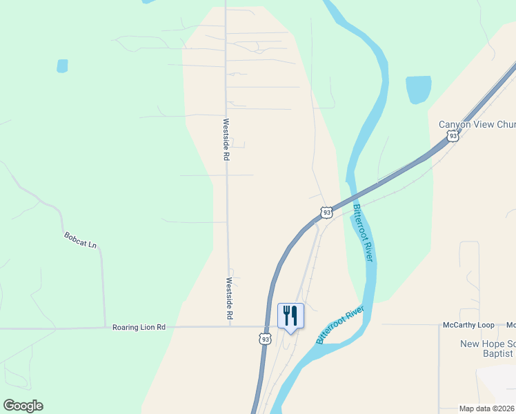 map of restaurants, bars, coffee shops, grocery stores, and more near 932 Westside Road in Hamilton