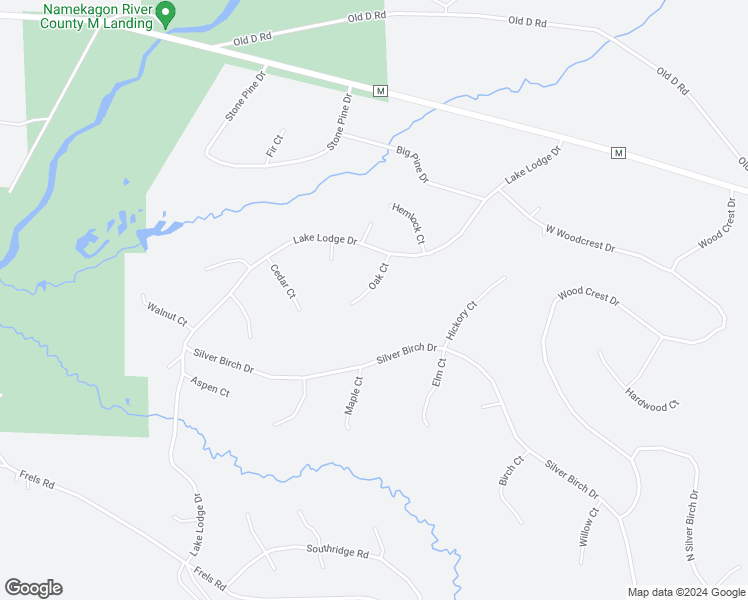 map of restaurants, bars, coffee shops, grocery stores, and more near 42970 Oak Court in Cable