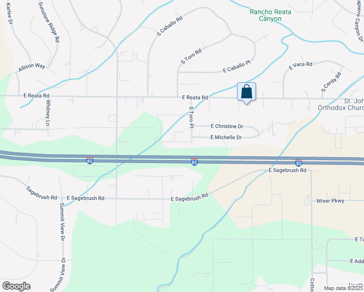 map of restaurants, bars, coffee shops, grocery stores, and more near 96005 South 952 Pr Southeast in Kennewick