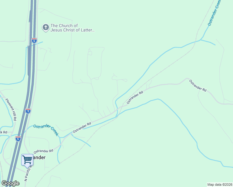 map of restaurants, bars, coffee shops, grocery stores, and more near 133 McGeary Road in Kelso
