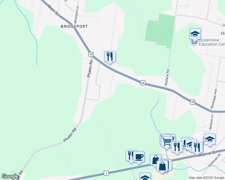 map of restaurants, bars, coffee shops, grocery stores, and more near 43 Deanna Drive in Glace Bay