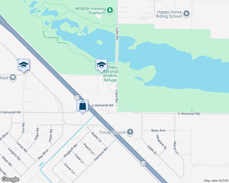 map of restaurants, bars, coffee shops, grocery stores, and more near 2-254 Lake Rd in Burbank