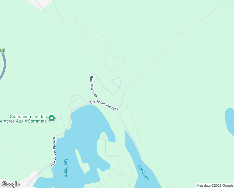 map of restaurants, bars, coffee shops, grocery stores, and more near Rue Perras in Lanaudière