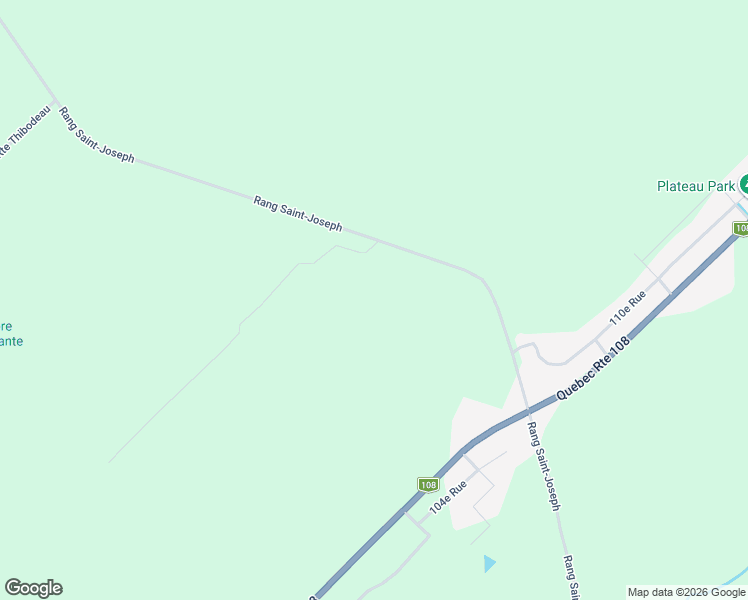 map of restaurants, bars, coffee shops, grocery stores, and more near 390 Rang Saint-Joseph in Beauceville