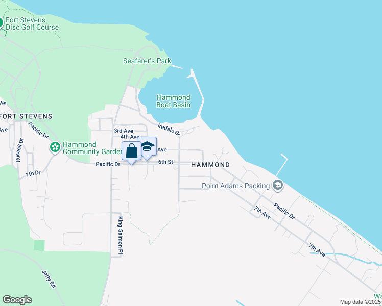 map of restaurants, bars, coffee shops, grocery stores, and more near 848 5th Avenue in Warrenton