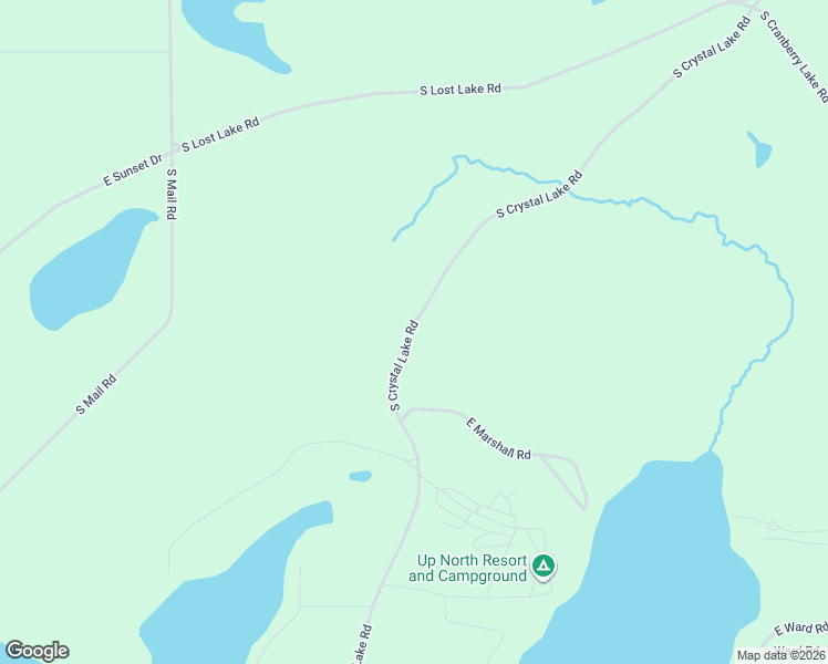 map of restaurants, bars, coffee shops, grocery stores, and more near 15610 South Crystal Lake Road in Gordon