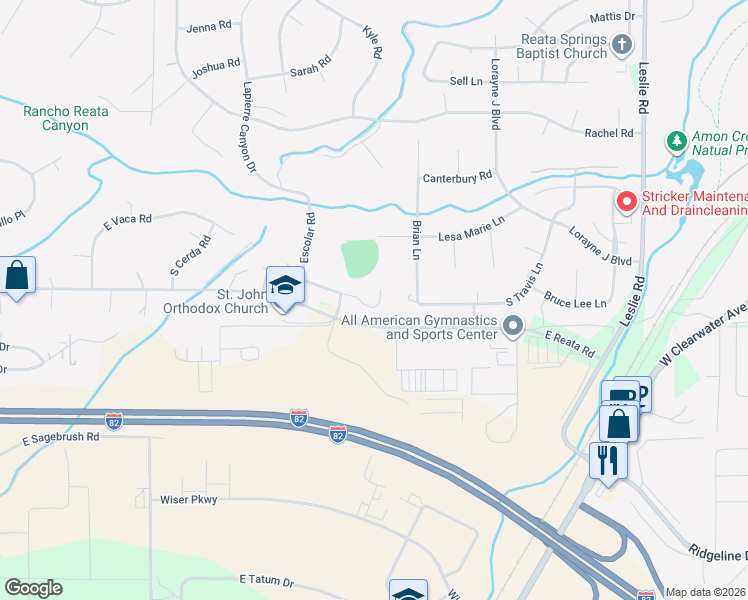 map of restaurants, bars, coffee shops, grocery stores, and more near 218 East Reata Road in Kennewick