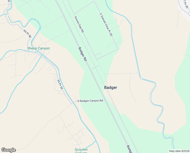 map of restaurants, bars, coffee shops, grocery stores, and more near Badger Road in Benton City