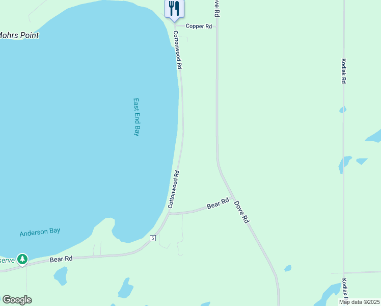 map of restaurants, bars, coffee shops, grocery stores, and more near 30480 Cottonwood Road in Cushing