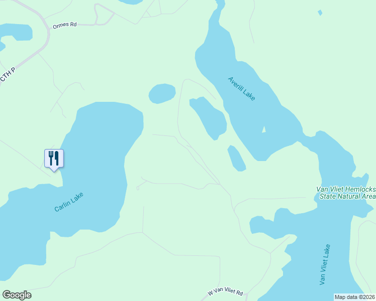 map of restaurants, bars, coffee shops, grocery stores, and more near 7323 Logging Drive in Presque Isle