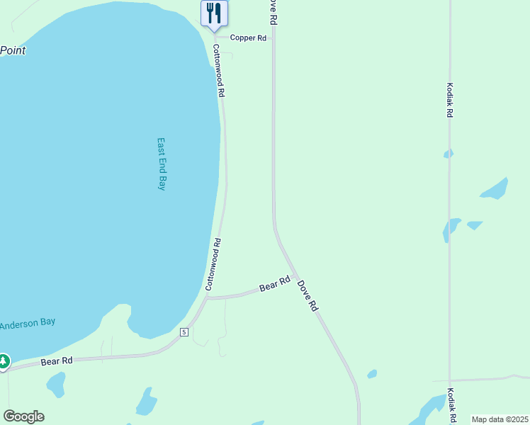 map of restaurants, bars, coffee shops, grocery stores, and more near 30463 Dove Road in Cushing