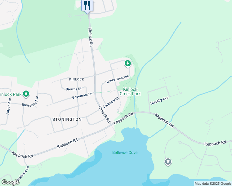 map of restaurants, bars, coffee shops, grocery stores, and more near 31 Harvest Drive in Stratford