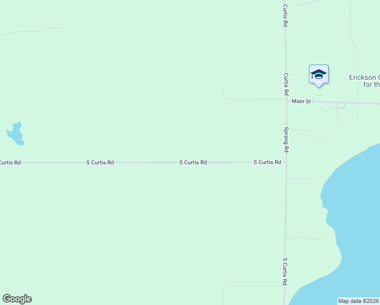 map of restaurants, bars, coffee shops, grocery stores, and more near South Curtis Road in Mackinac