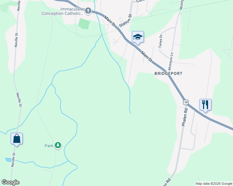 map of restaurants, bars, coffee shops, grocery stores, and more near Dodd Street in Glace Bay