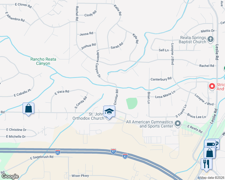 map of restaurants, bars, coffee shops, grocery stores, and more near 3008-3026 Escolar Rd in Kennewick