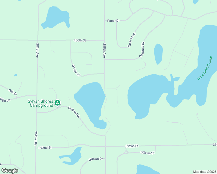 map of restaurants, bars, coffee shops, grocery stores, and more near 28530 Outing Drive in Browerville