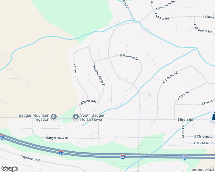 map of restaurants, bars, coffee shops, grocery stores, and more near Sunshine Ridge Road in Kennewick