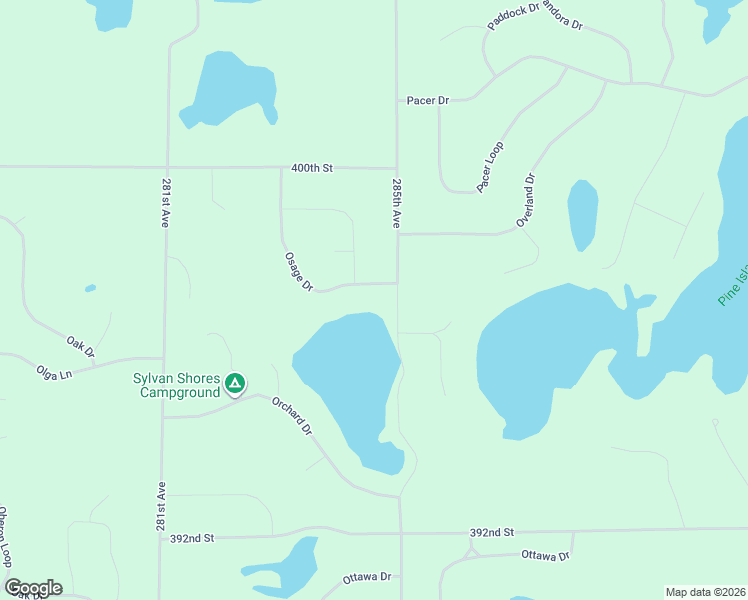 map of restaurants, bars, coffee shops, grocery stores, and more near 28530 Outing Drive in Browerville