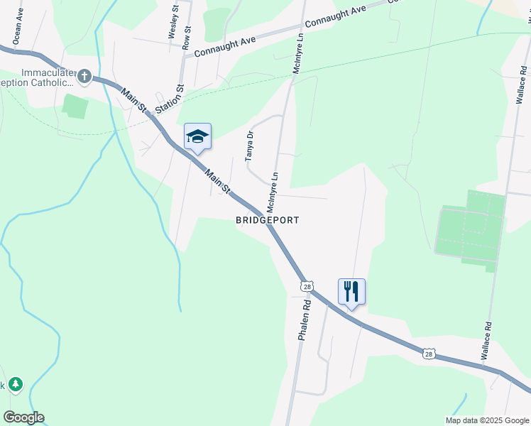 map of restaurants, bars, coffee shops, grocery stores, and more near 1192 Main Street in Glace Bay