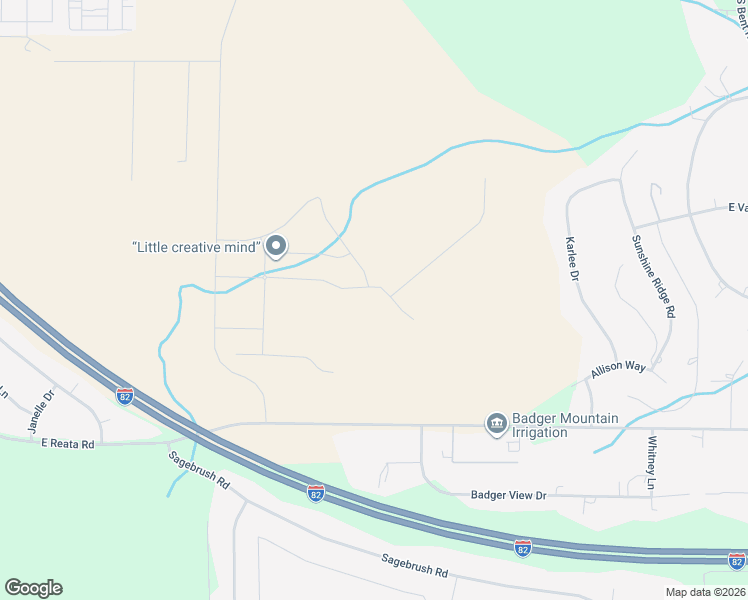 map of restaurants, bars, coffee shops, grocery stores, and more near 86022 Badger View Drive in Kennewick