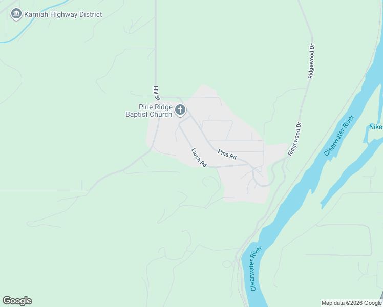 map of restaurants, bars, coffee shops, grocery stores, and more near 208 Larch Road in Kamiah