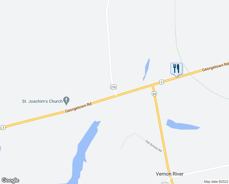 map of restaurants, bars, coffee shops, grocery stores, and more near 11 Avondale Road in Vernon Bridge