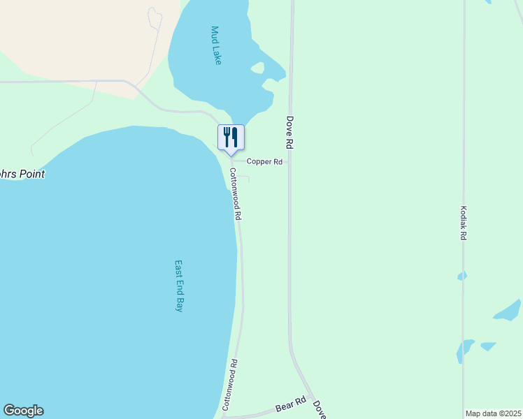 map of restaurants, bars, coffee shops, grocery stores, and more near 30966 Cottonwood Road in Cushing