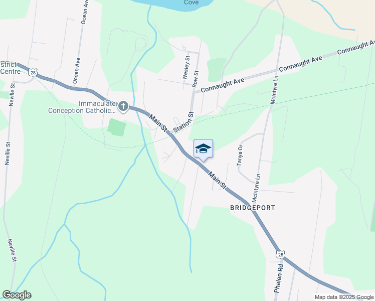 map of restaurants, bars, coffee shops, grocery stores, and more near 1288 Main Street in Glace Bay