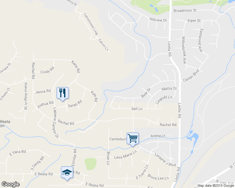 map of restaurants, bars, coffee shops, grocery stores, and more near 240 Bear Drive in Kennewick