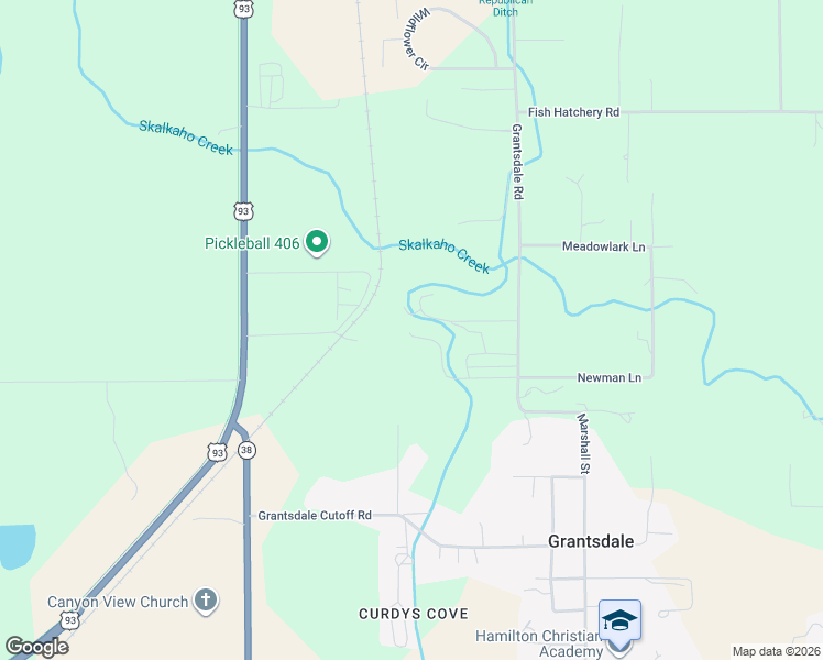 map of restaurants, bars, coffee shops, grocery stores, and more near 649 Grantsdale Road in Hamilton