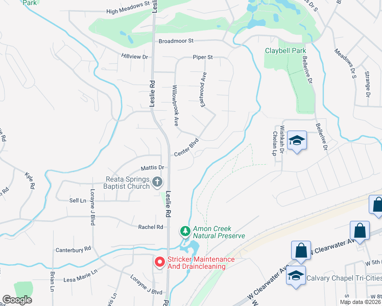 map of restaurants, bars, coffee shops, grocery stores, and more near in Richland