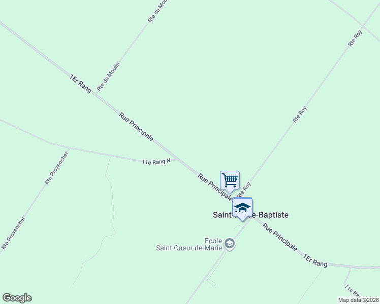 map of restaurants, bars, coffee shops, grocery stores, and more near in Saint-Pierre-Baptiste