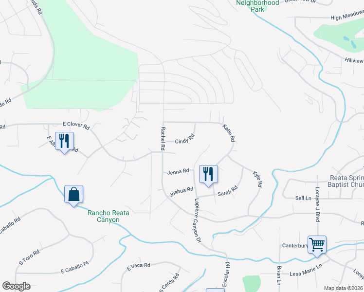 map of restaurants, bars, coffee shops, grocery stores, and more near East Clover Road in Kennewick