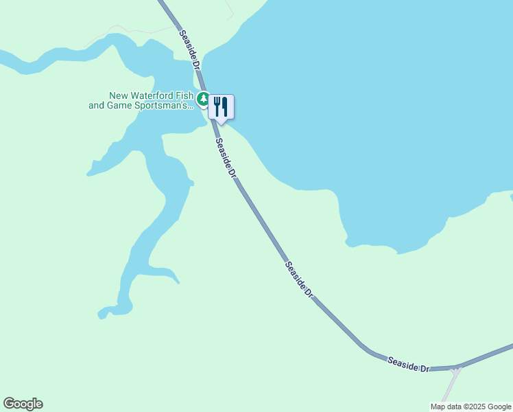 map of restaurants, bars, coffee shops, grocery stores, and more near Seaside Drive in Gardiner Mines