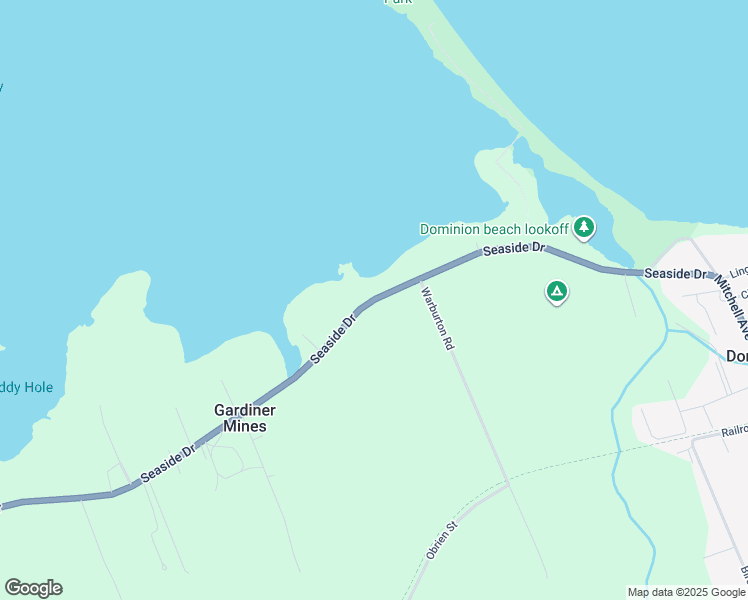 map of restaurants, bars, coffee shops, grocery stores, and more near Seaside Drive in Gardiner Mines