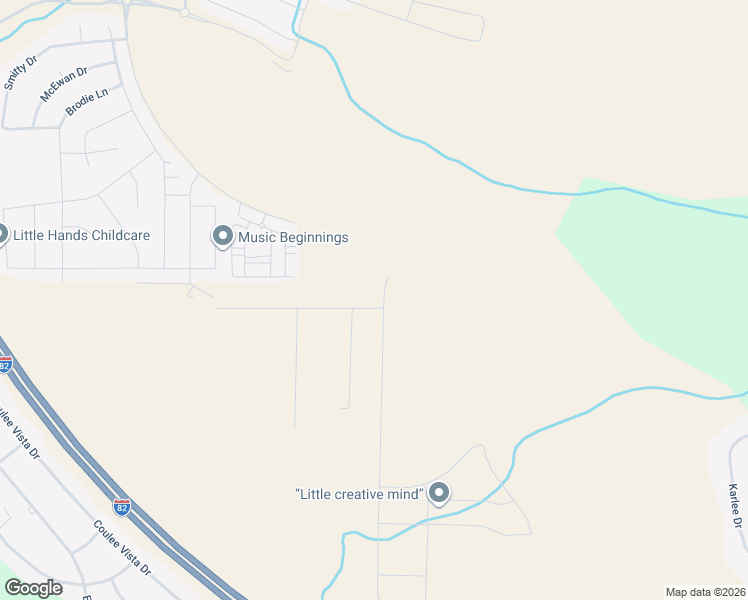 map of restaurants, bars, coffee shops, grocery stores, and more near Interstate 82 in Kennewick