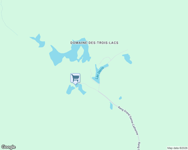 map of restaurants, bars, coffee shops, grocery stores, and more near 261 Rue du Domaine des Trois Lacs in Saint-Cuthbert