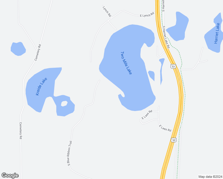 map of restaurants, bars, coffee shops, grocery stores, and more near 15244 South Blue Ribbon Trail in Gordon