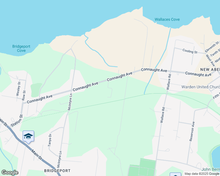 map of restaurants, bars, coffee shops, grocery stores, and more near Macnamara Street in Glace Bay
