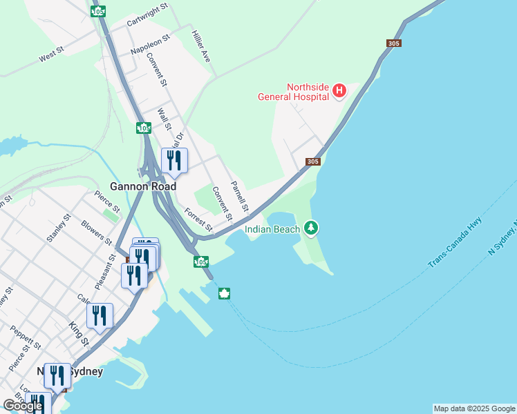 map of restaurants, bars, coffee shops, grocery stores, and more near 436 Purves Street in North Sydney