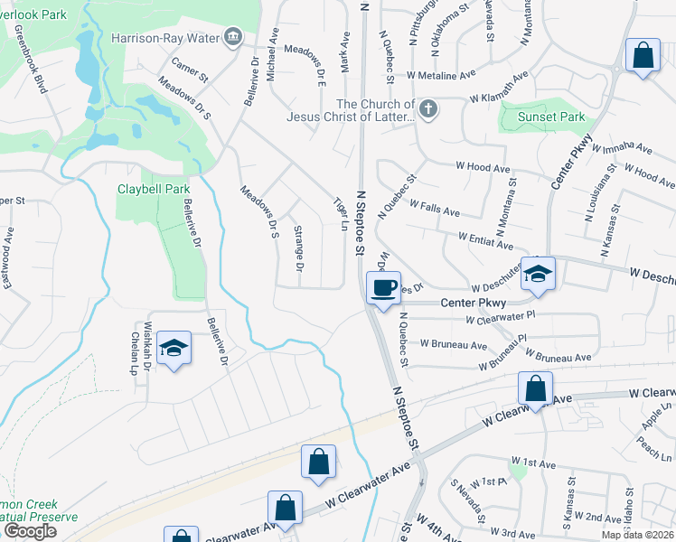 map of restaurants, bars, coffee shops, grocery stores, and more near in Richland