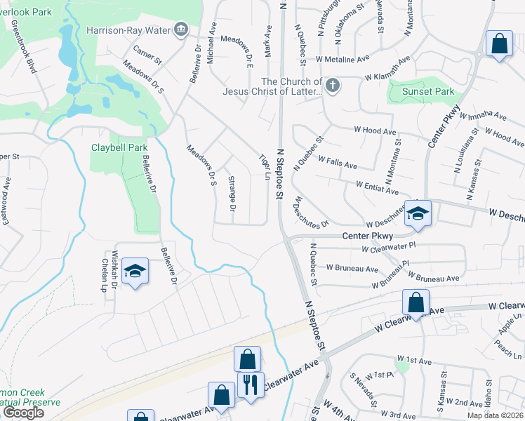 map of restaurants, bars, coffee shops, grocery stores, and more near in Richland