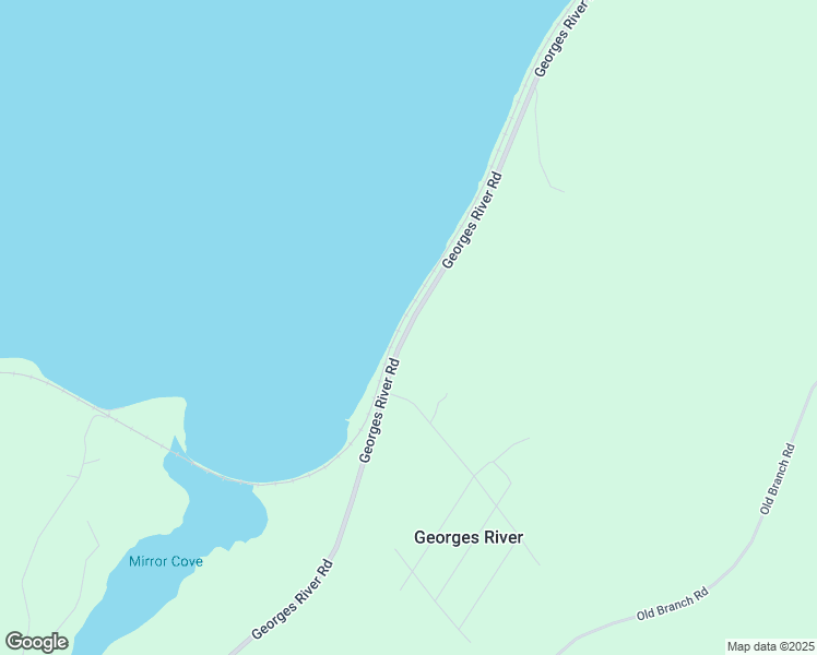 map of restaurants, bars, coffee shops, grocery stores, and more near Georges River Road in Georges River