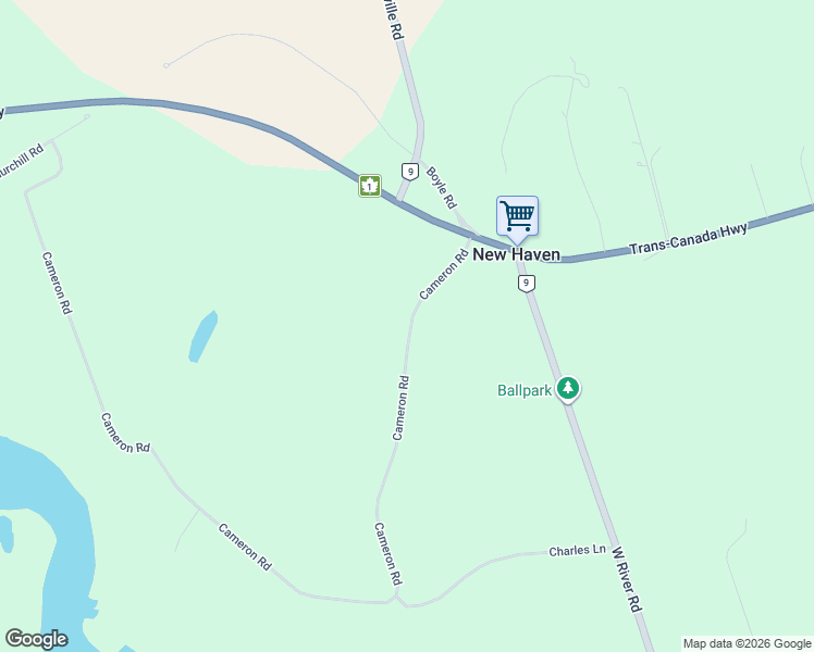 map of restaurants, bars, coffee shops, grocery stores, and more near 72 Cameron Road in Kingston