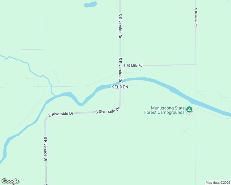 map of restaurants, bars, coffee shops, grocery stores, and more near 20020 South Riverside Drive in Pickford