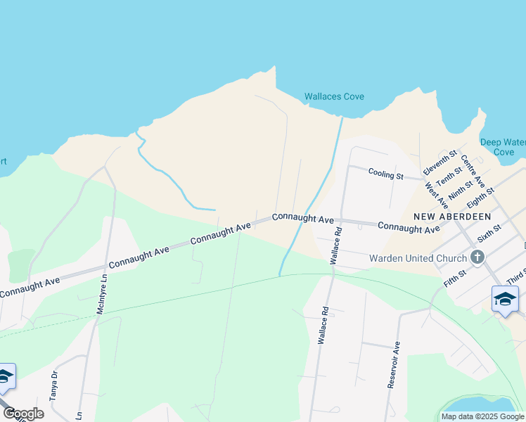 map of restaurants, bars, coffee shops, grocery stores, and more near 103 Connaught Avenue in Glace Bay