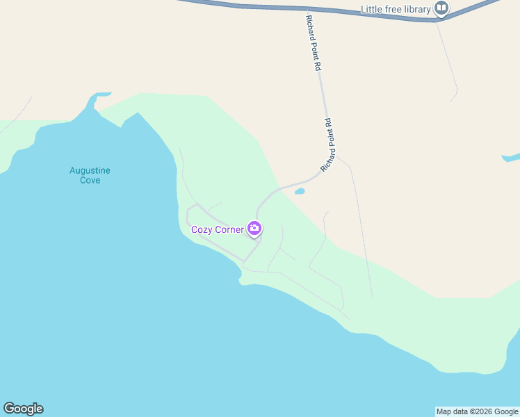 map of restaurants, bars, coffee shops, grocery stores, and more near 241 Richard Point Road in Borden-Carleton