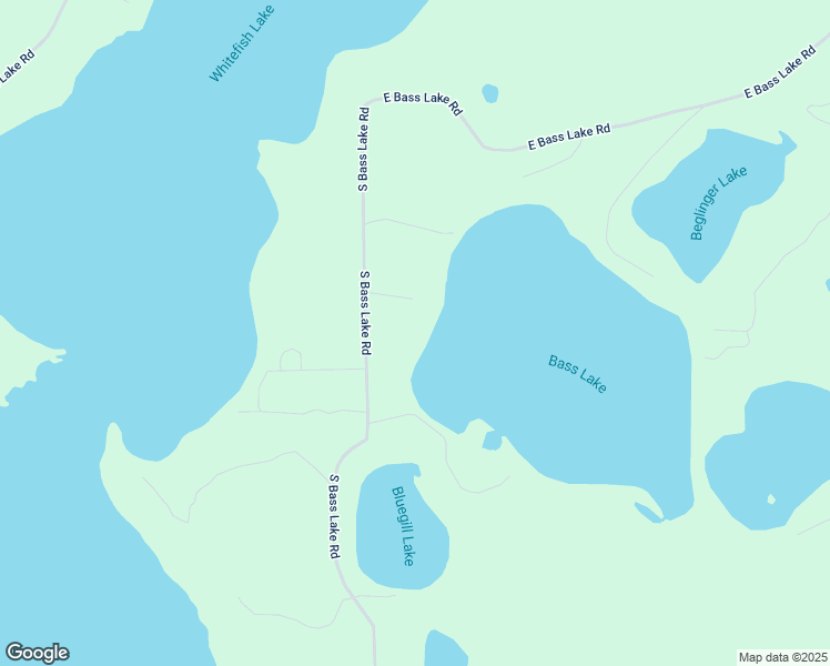 map of restaurants, bars, coffee shops, grocery stores, and more near 15168 South Bass Lake Road in Gordon